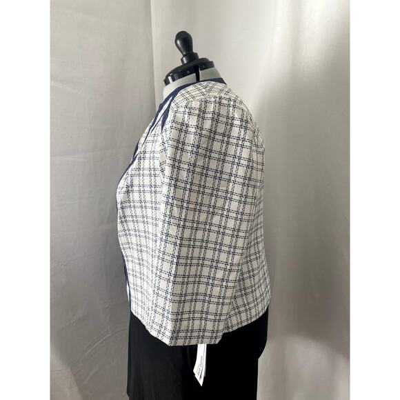 Studio One New YorkJacket Blue and Cream NWT Size 20W - Picture 6 of 8